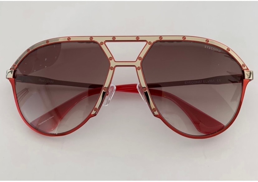 EYECON 87 Elvis 1 — red and gold