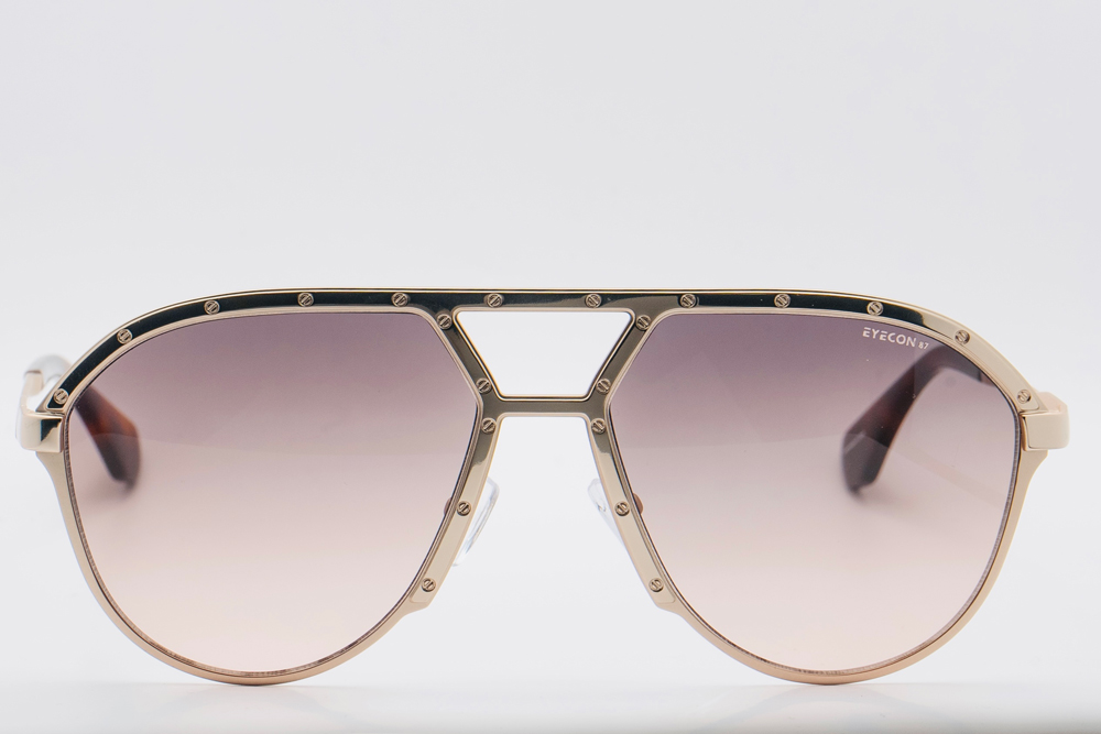 Gold Frame with Brown Gradient Lenses