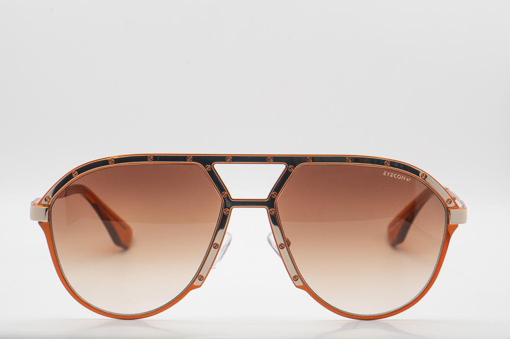 Rust Frame with Brown Gradient Lenses